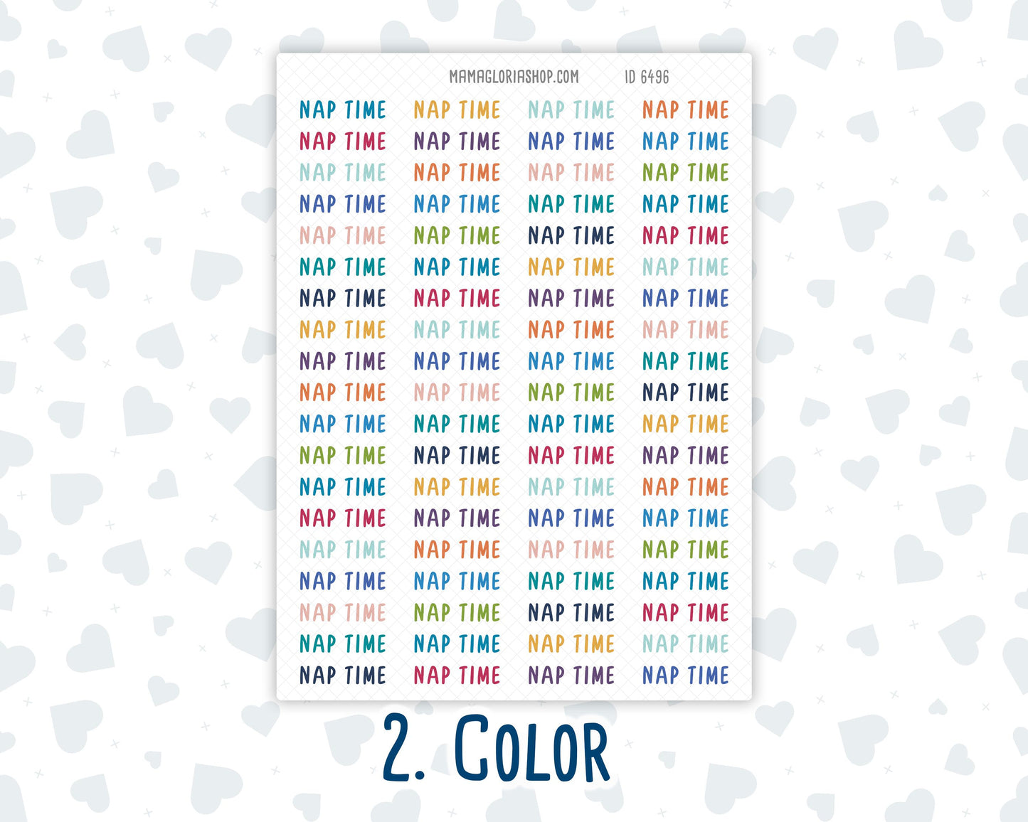Nap Time - Script Stickers For Planners - Headers