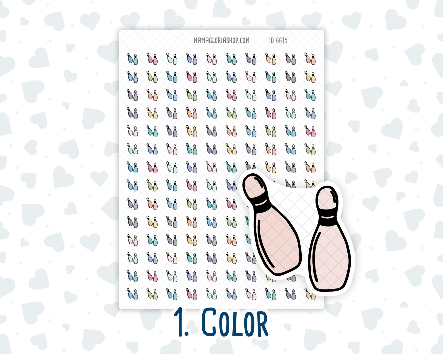Bowling - Sports Activity - Doodle Icon-Sticker