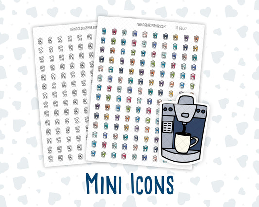 Coffee Maker - Coffee Routine - Doodle Icon-Sticker