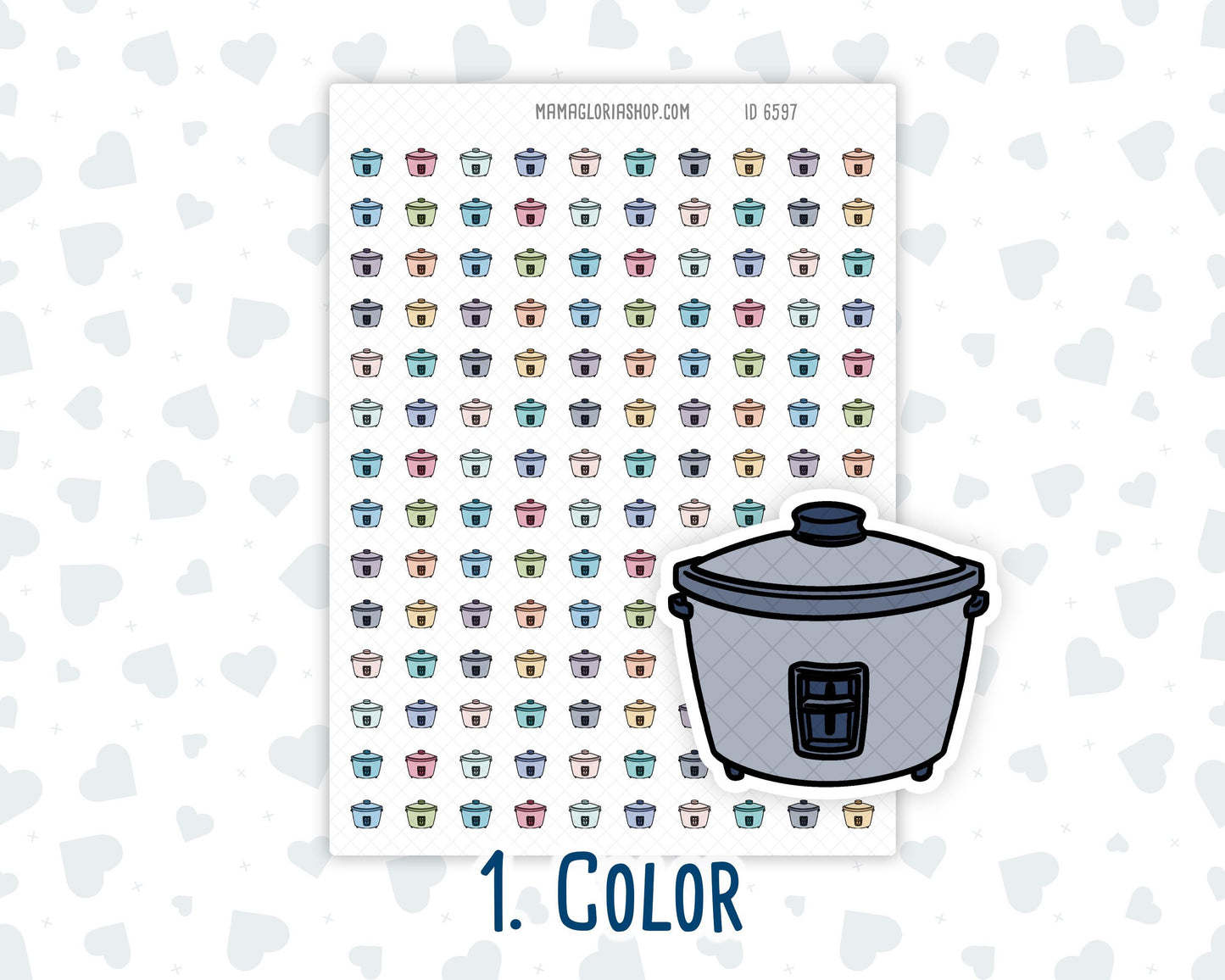 Pressure Cooker - Slow Cooking - Multicooker - Doodle Icon-Sticker