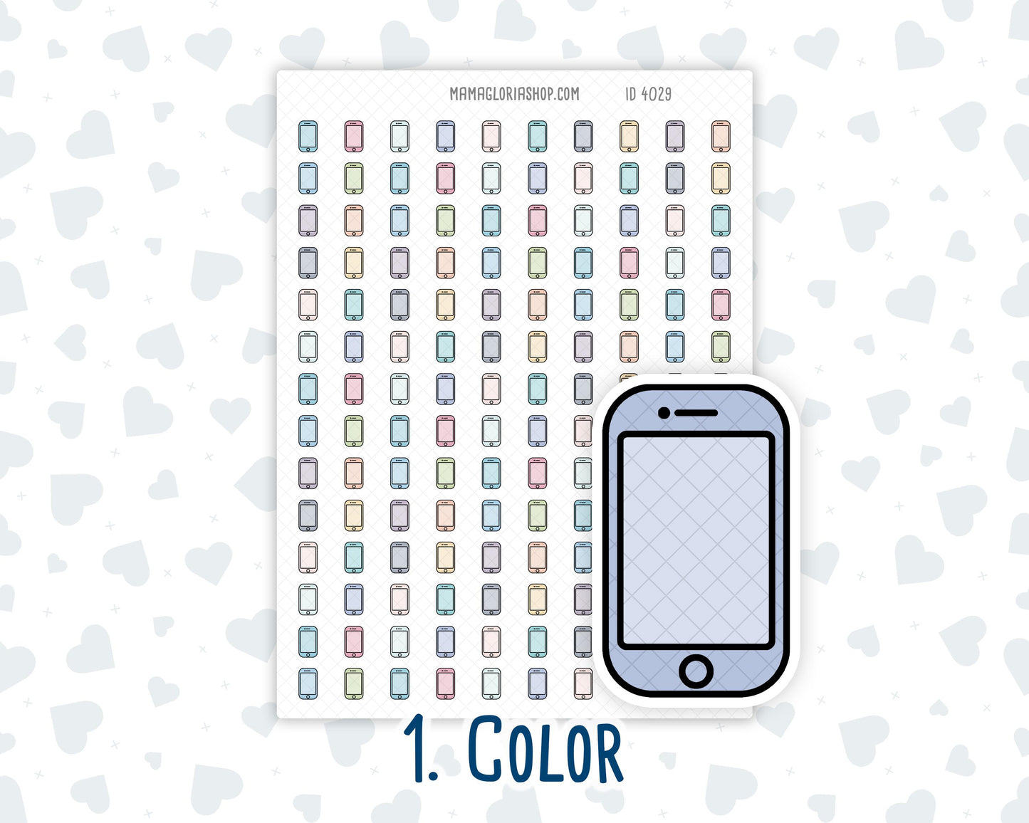 Smartphone - Mobile App - Call Reminder - Doodle Icon-Sticker