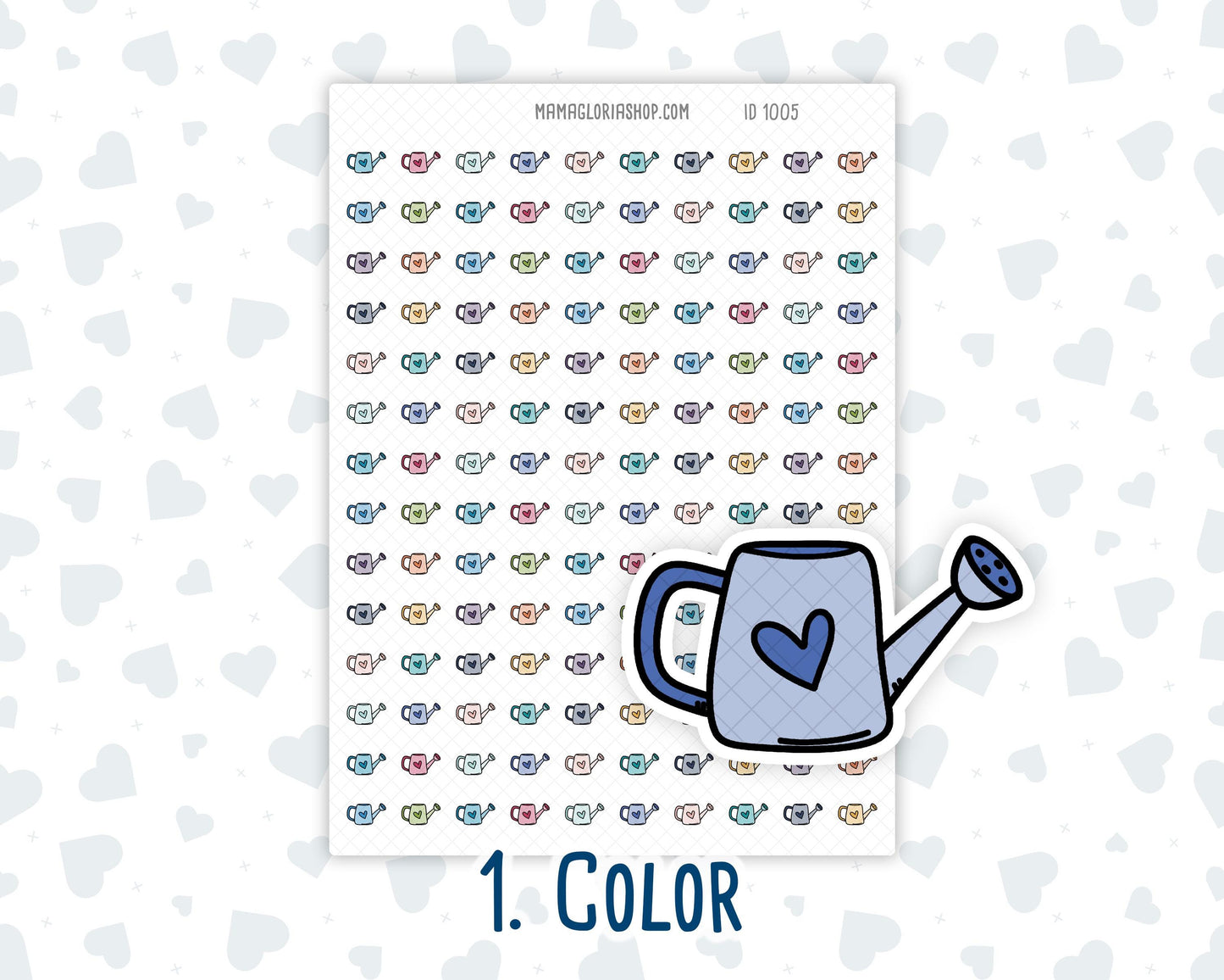 Watering Can - Plant Watering - Garden Care - Doodle Icon-Sticker