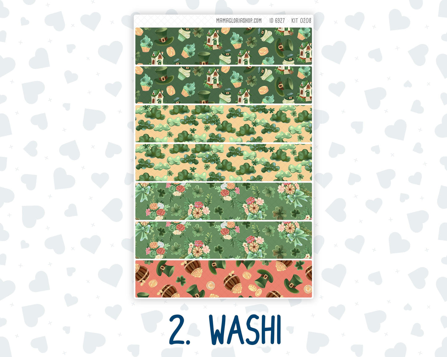 Kit 0208 Hobonichi Cousin – Daily Kit - Shamrock Lane - March
