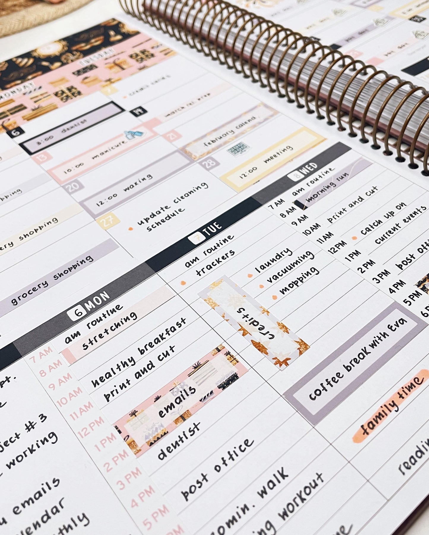 Kit 0257 - Laurel Denise The Scout Planner Small - Weekly Kit - March - Blush Garden