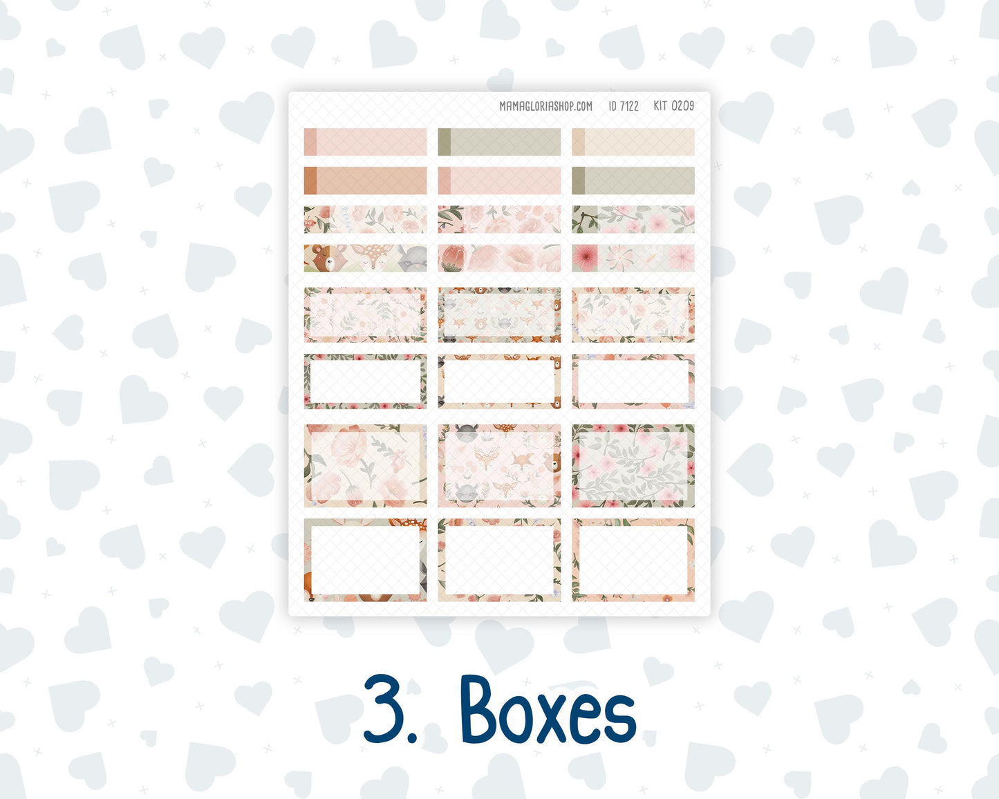 HP - Monthly - Kit 0209- Forest Friends - March- For Big Happy Planner