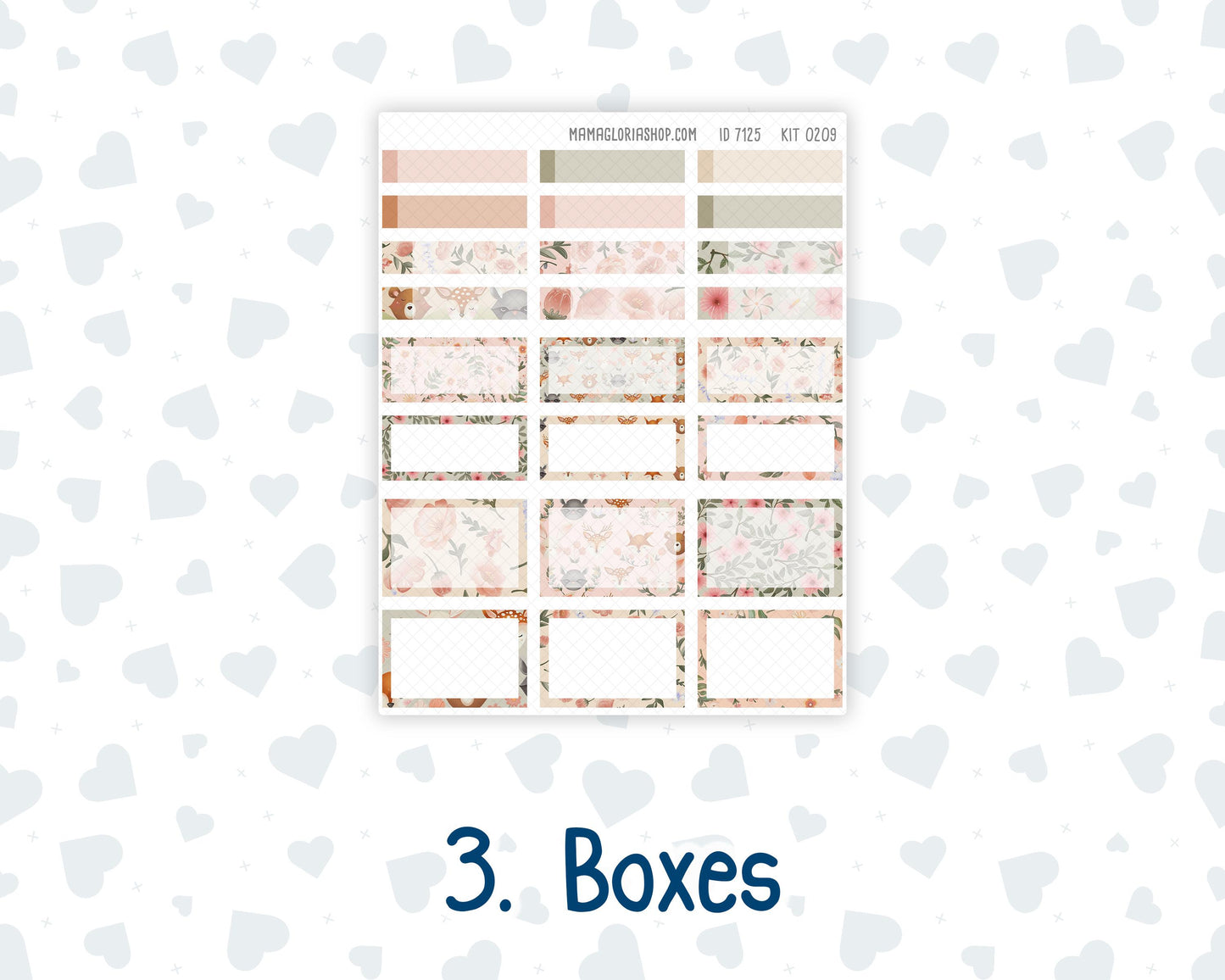 HP - Monthly - Kit 0209- Forest Friends - March- For Classic Happy Planner