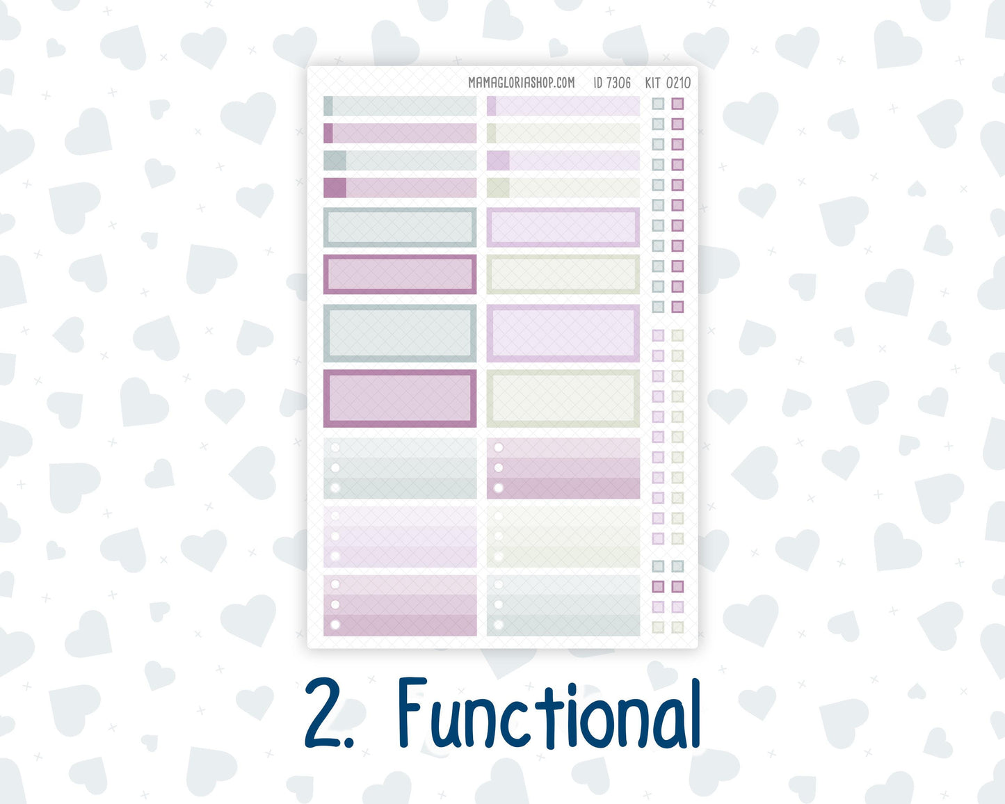 Kit 0210- 7x9 Plum Paper Vertical Priorities - Paris Dream - March