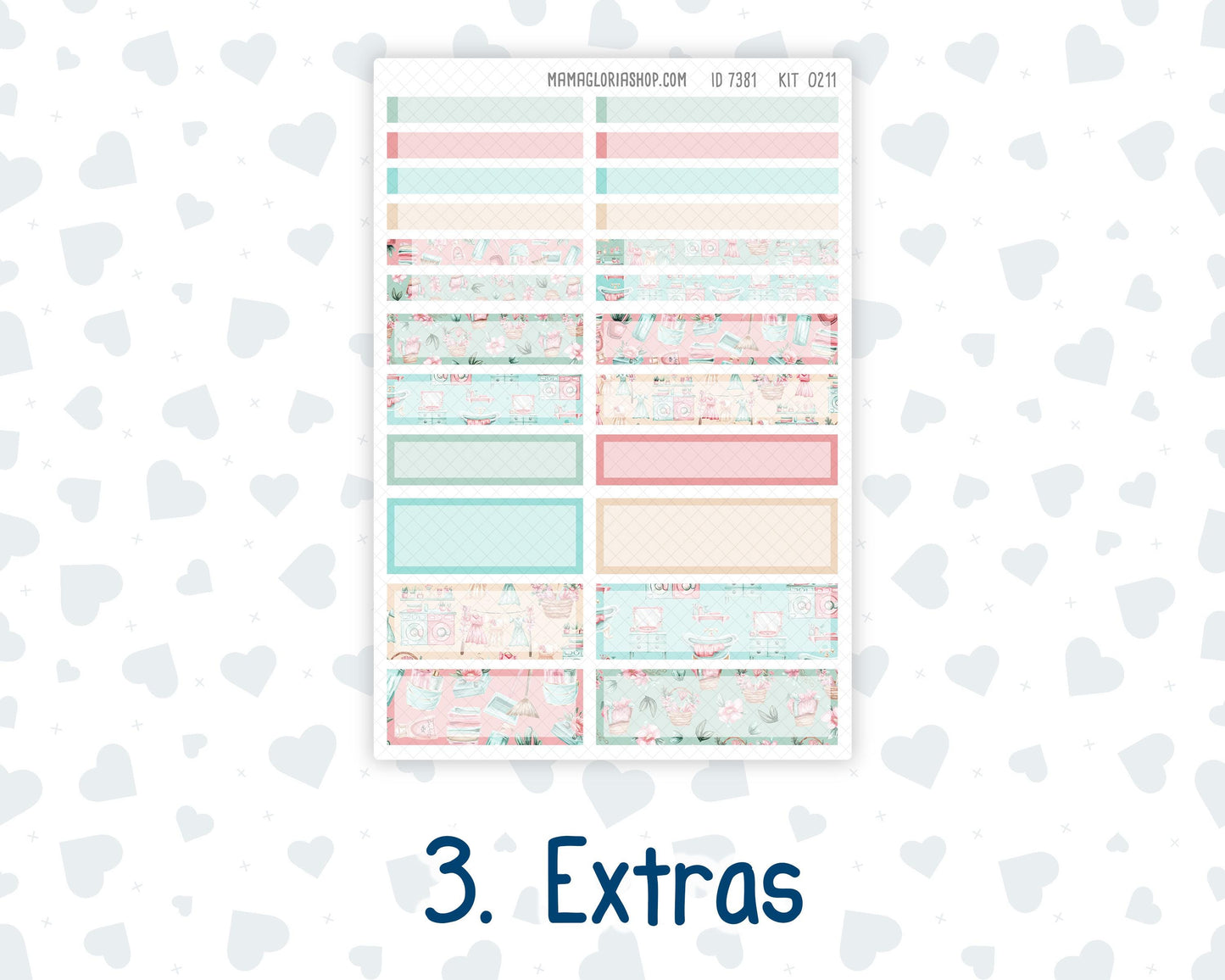 Kit 0211 A5 Plum Paper Daily - Spring Chores - Planner -March