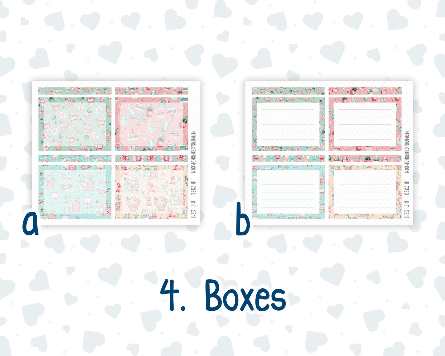 Kit 0211 A5 Plum Paper Daily - Spring Chores - Planner -March
