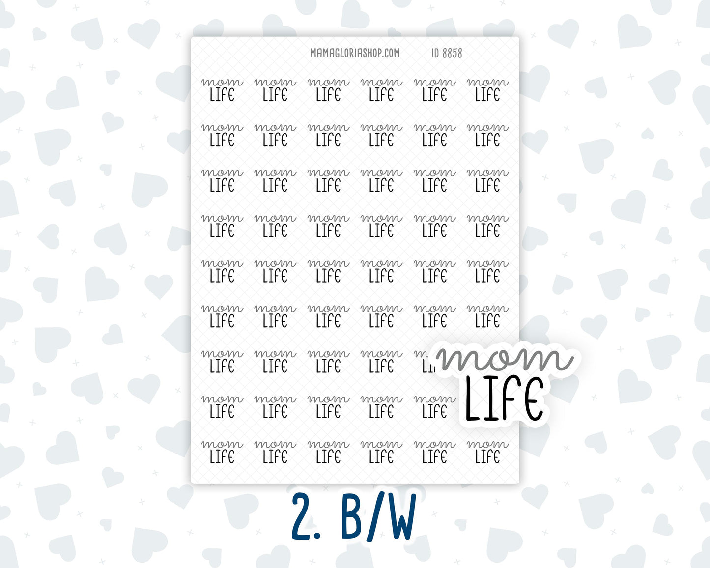 Mom Life - Text Stickers For Planners - Handwritten