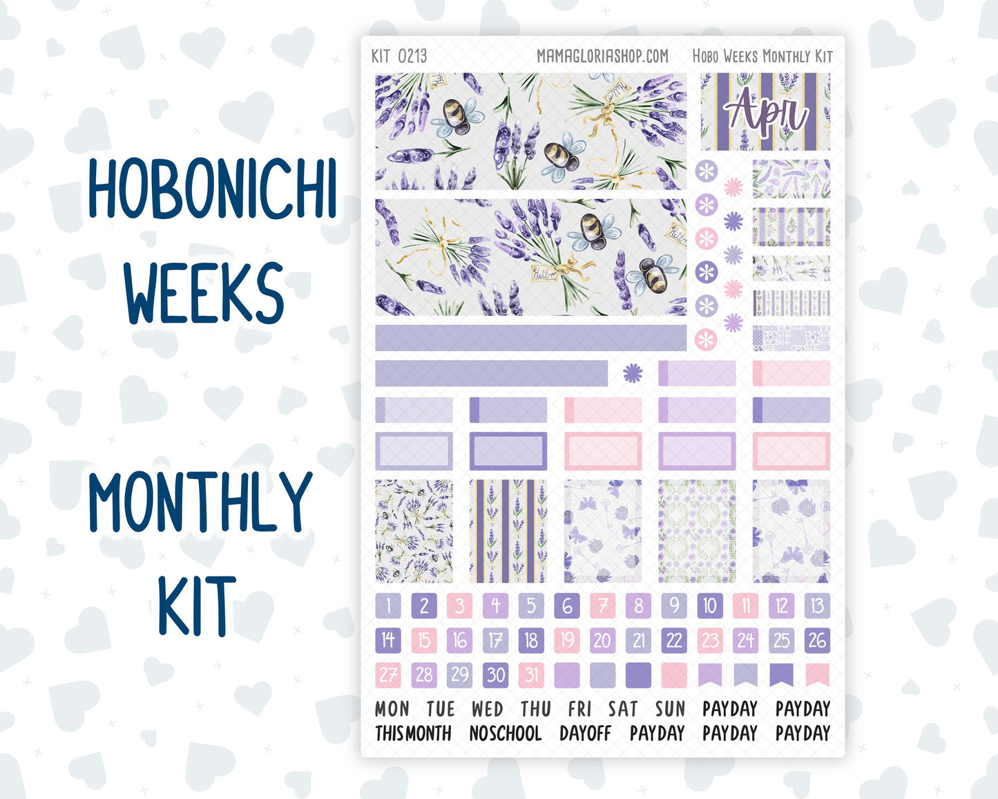 Kit 0213 Hobonichi Weeks – Monthly – Provence - April