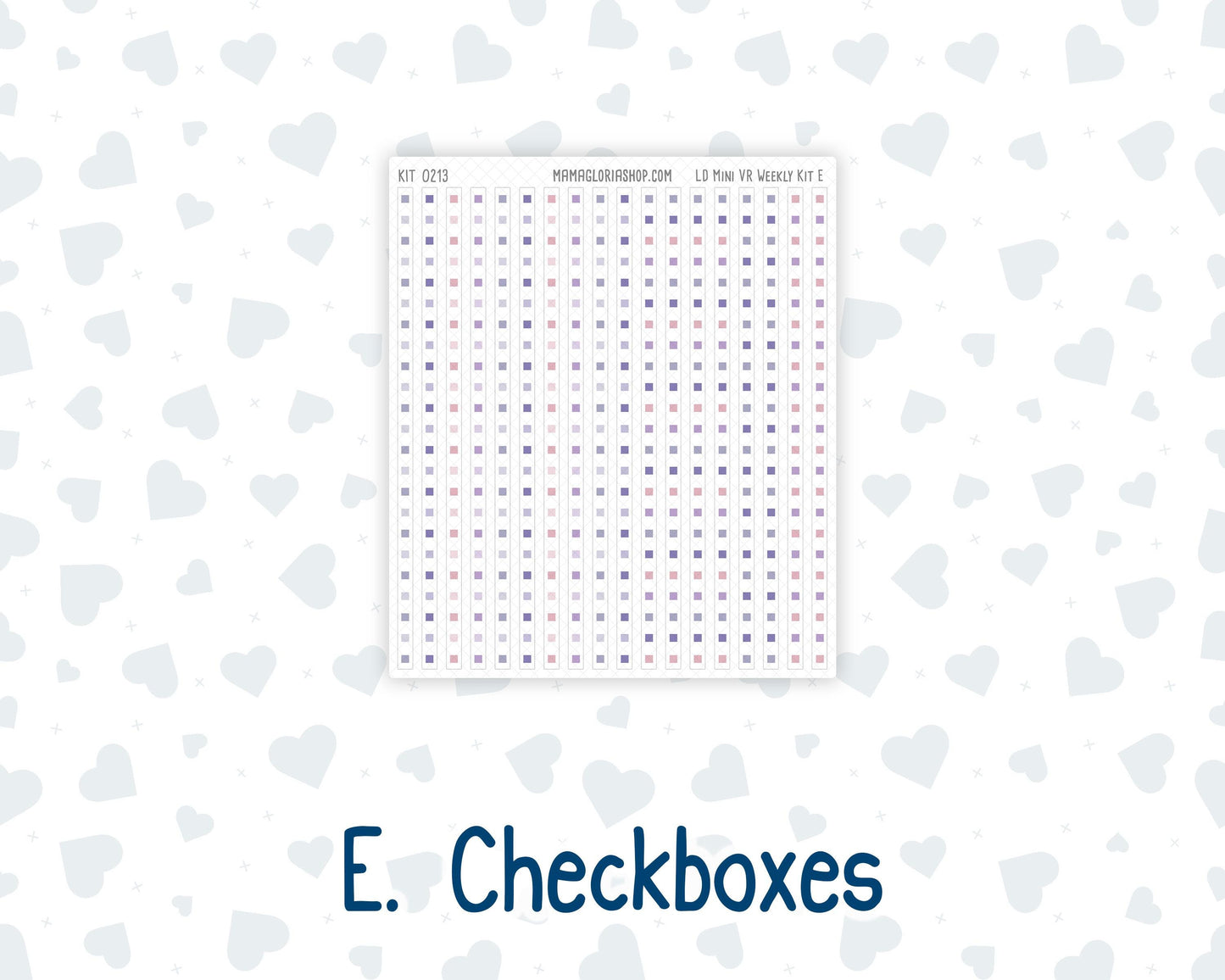 Kit 0213 Laurel Denise Mini Size – Weekly - Vertical Layout - Provence - April
