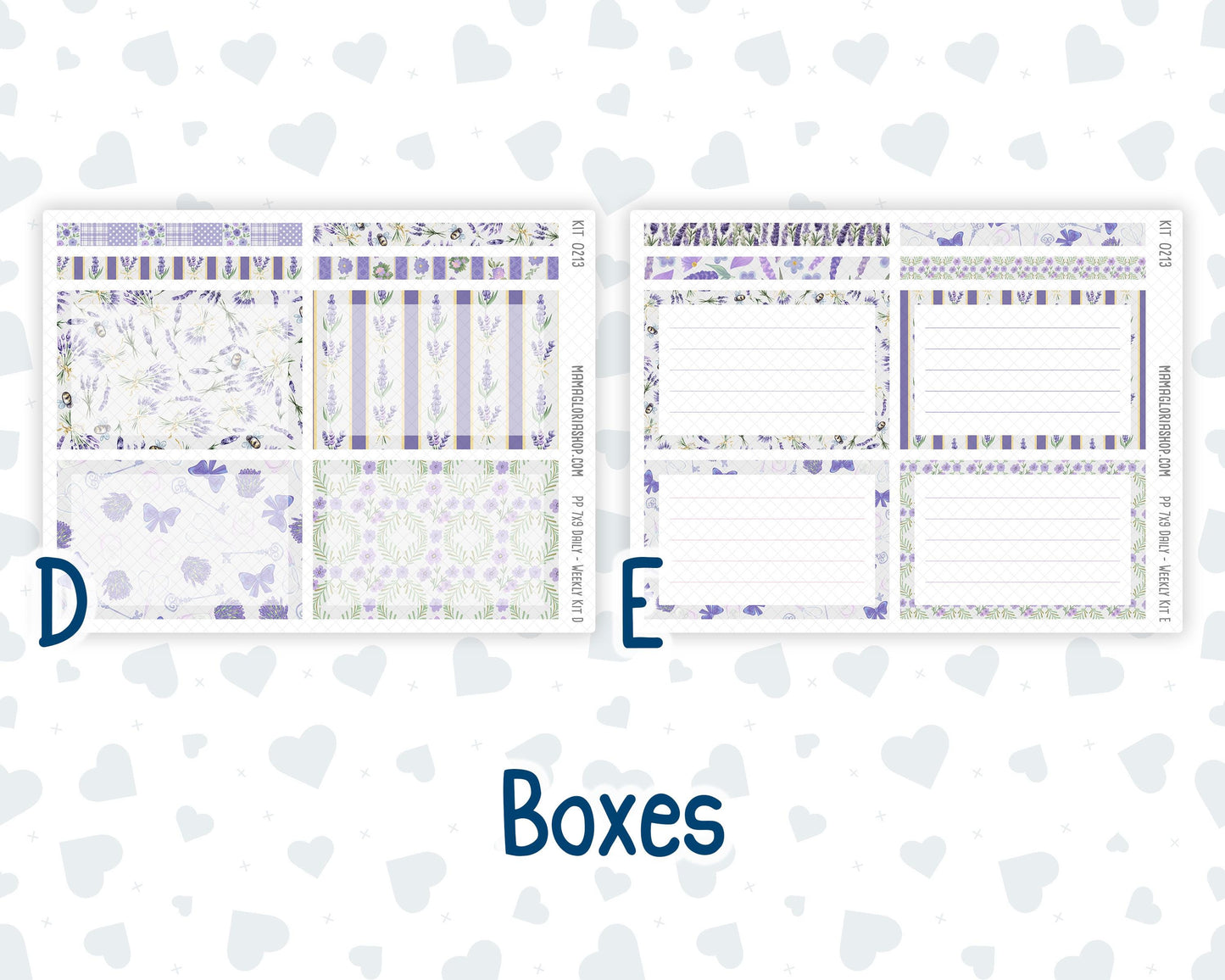Kit 0213- 7x9 Plum Paper Daily - Provence - Planner - April