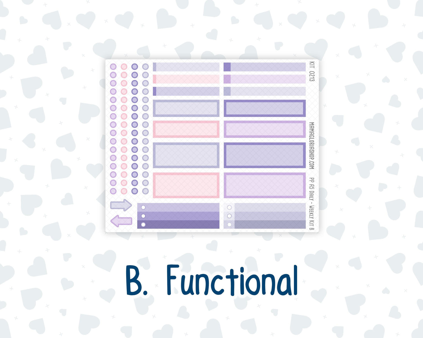 Kit 0213 A5 Plum Paper Daily - Provence - Planner -April