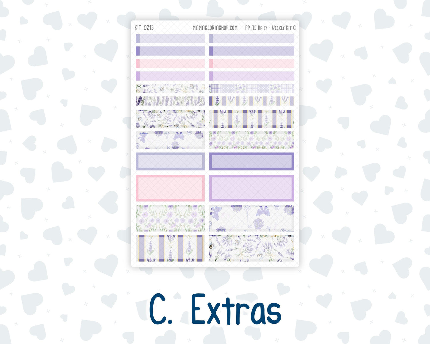 Kit 0213 A5 Plum Paper Daily - Provence - Planner -April