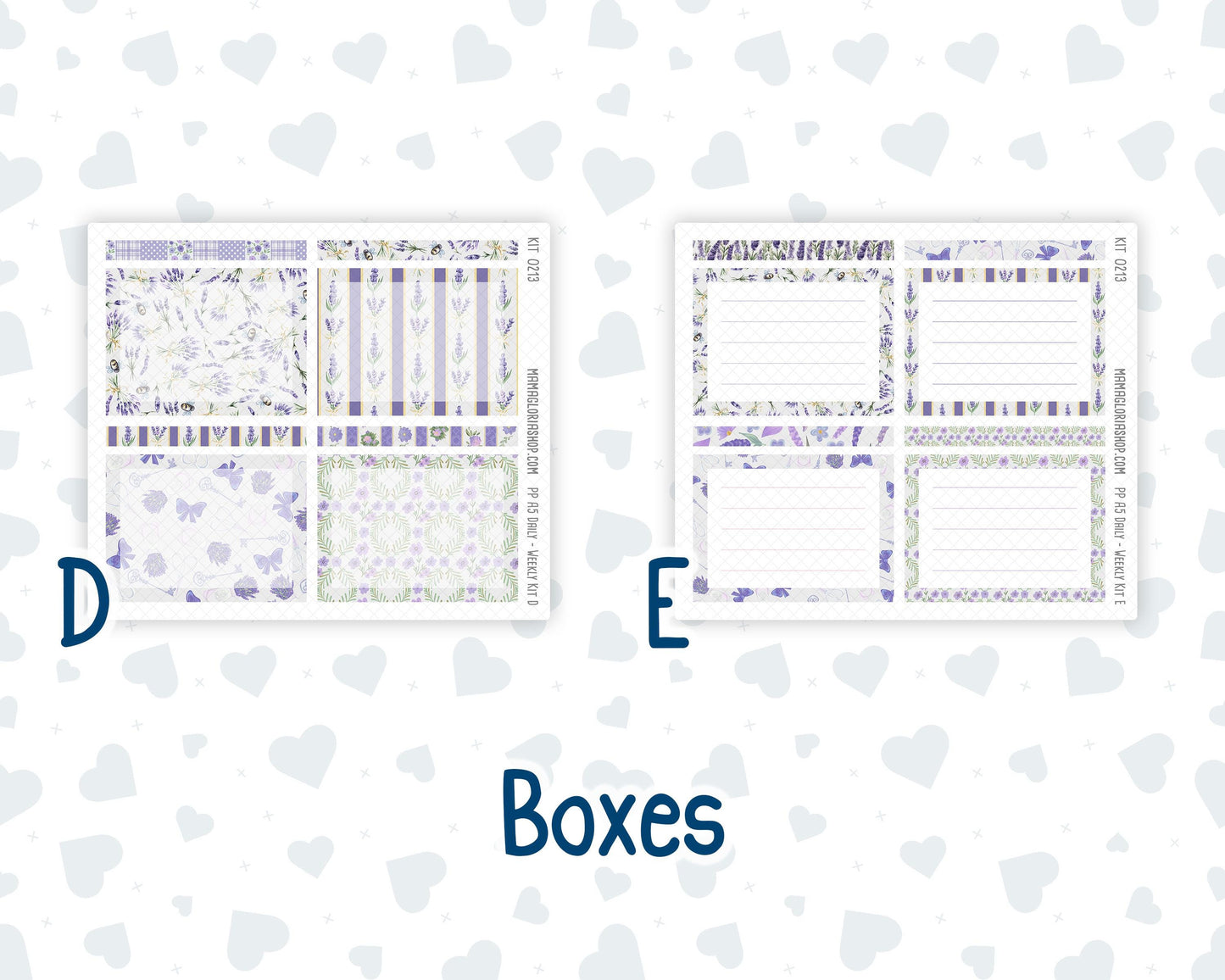 Kit 0213 A5 Plum Paper Daily - Provence - Planner -April
