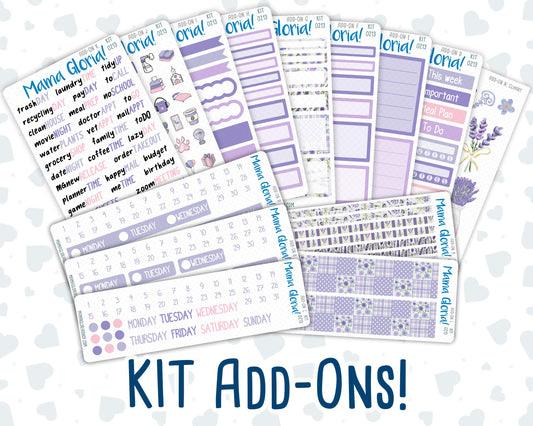 Kit 0213 Add Ons - Provence - April- Planner Stickers - Kit