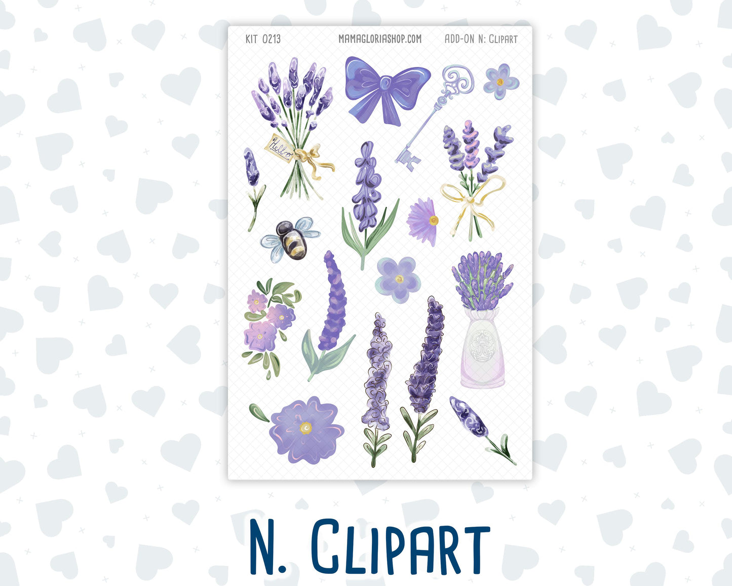 Kit 0213 Add Ons - Provence - April- Planner Stickers - Kit