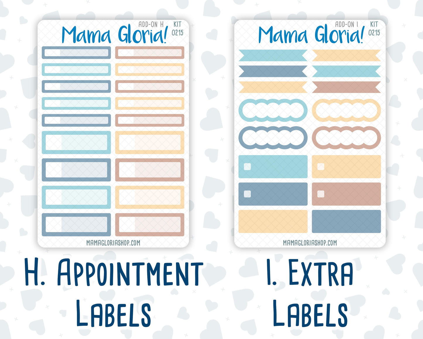 Kit 0215 Add Ons - Easter Morning- April- Planner Stickers - Kit