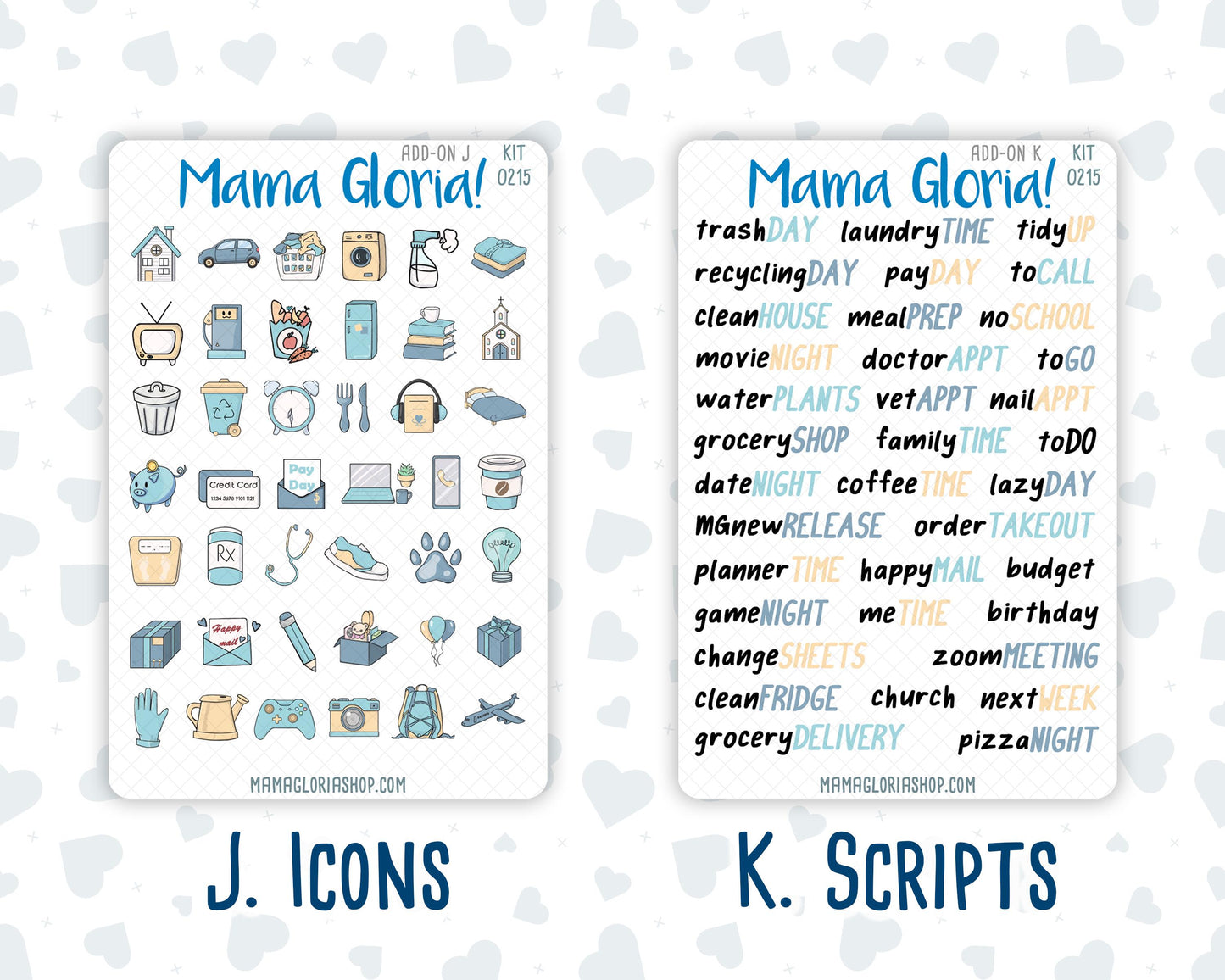Kit 0215 Add Ons - Easter Morning- April- Planner Stickers - Kit