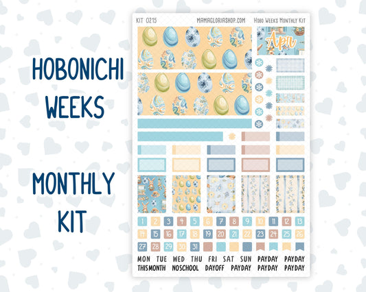 Kit 0215 Hobonichi Weeks – Monthly – Easter Morning- April