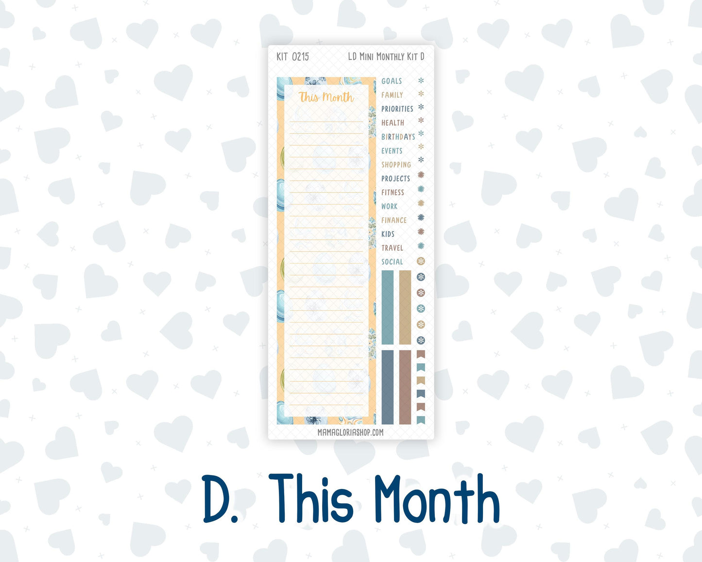 Kit 0215 Laurel Denise Mini Size – Monthly - Easter Morning- April