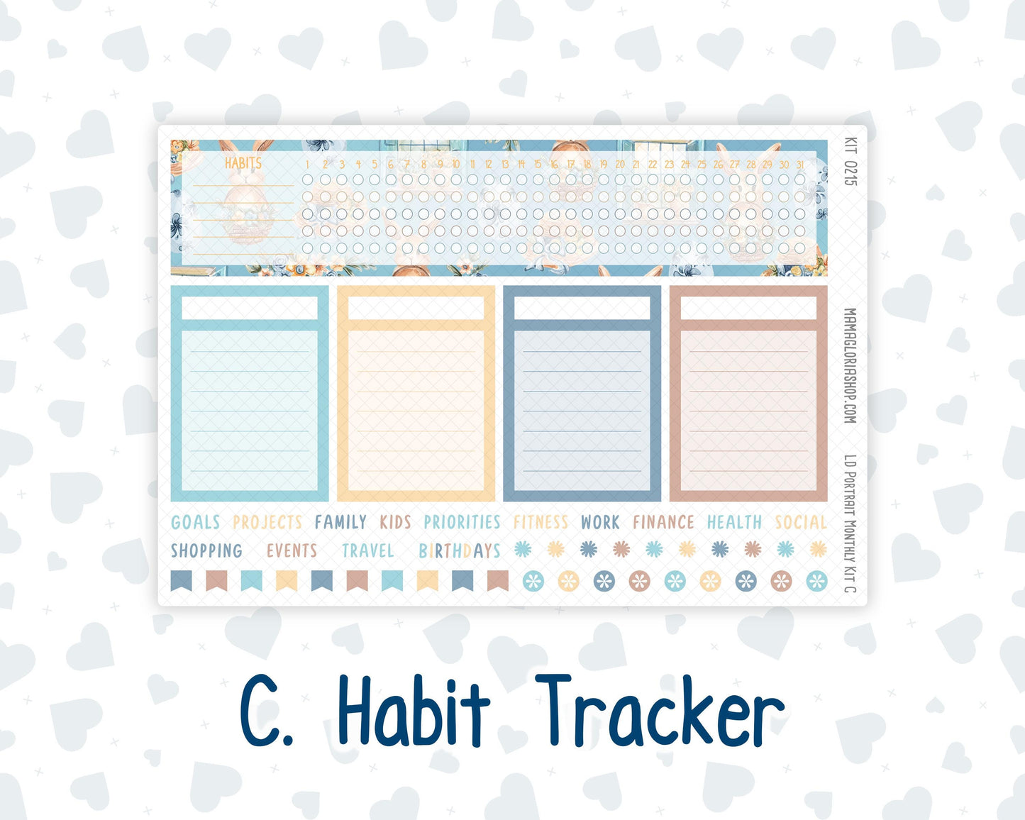 Kit 0215 Laurel Denise Portrait – Monthly - Easter Morning- April