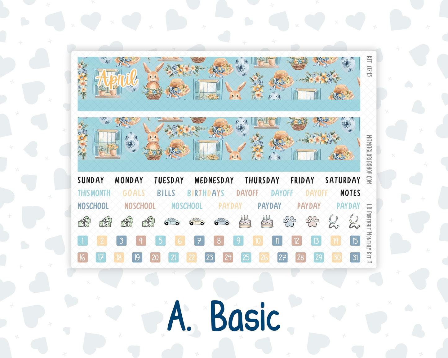 Kit 0215 Laurel Denise Portrait – Monthly - Easter Morning- April