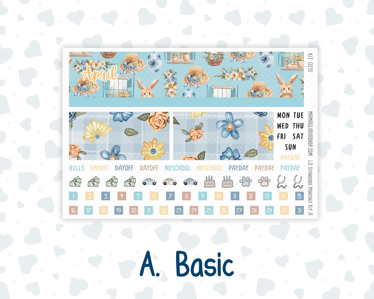 Kit 0215 Laurel Denise Standard Size – Monthly - Easter Morning- April