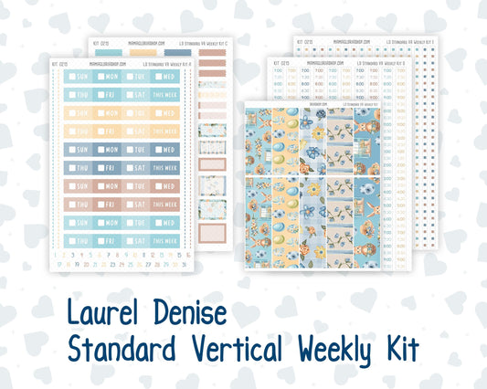 Kit 0215 Laurel Denise Standard Size – Weekly - Vertical Layout - Easter Morning - April