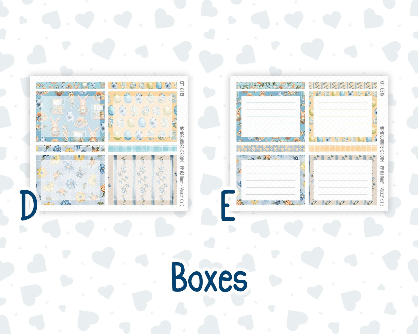Kit 0215 A5 Plum Paper Daily - Easter Morning- Planner -April