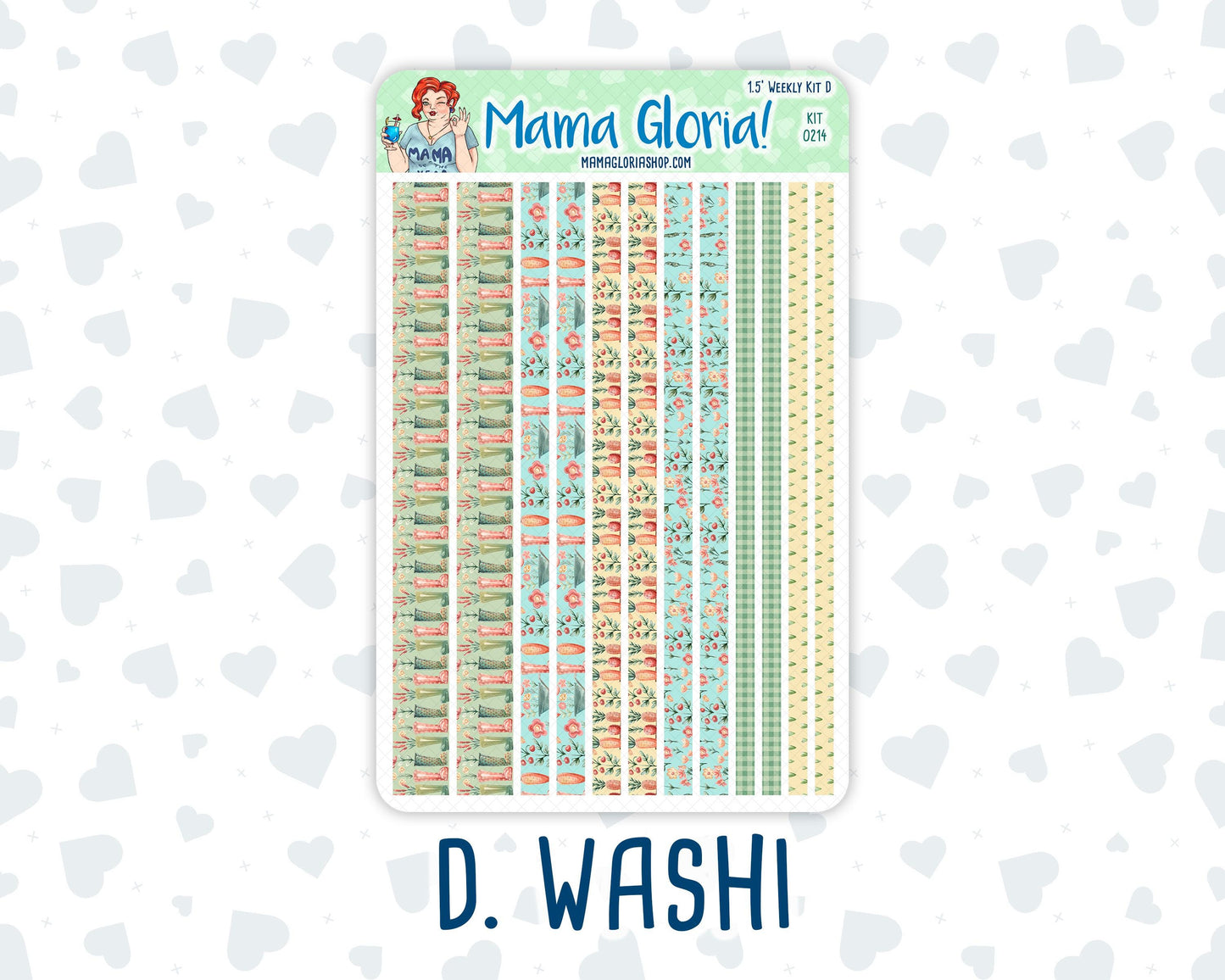 Kit 0214 - 1.5" - Rooted In Spring - April - Weekly Kit For Vertical and Hourly Planners