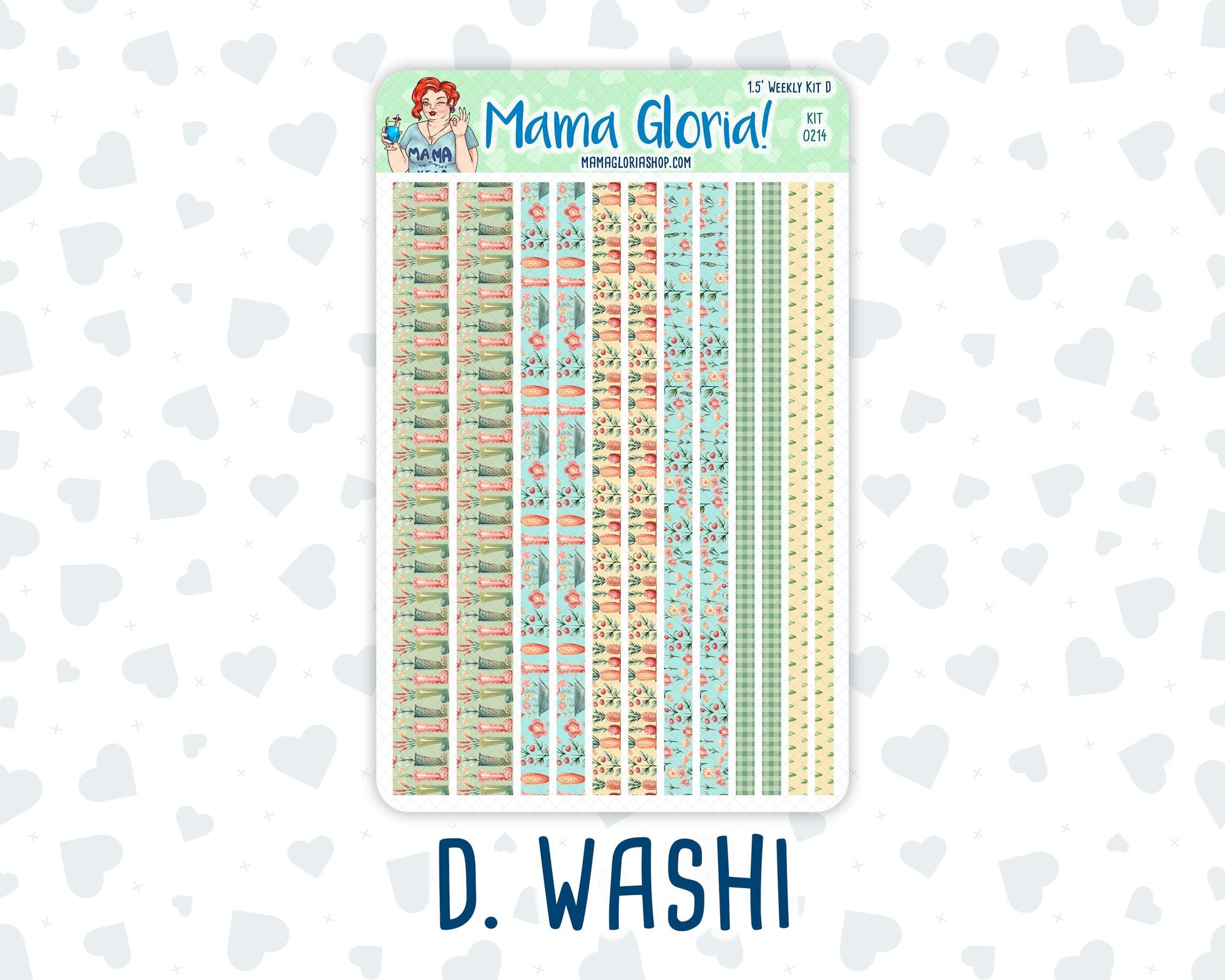 Kit 0214 - 1.5" - Rooted In Spring - April - Weekly Kit For Vertical and Hourly Planners