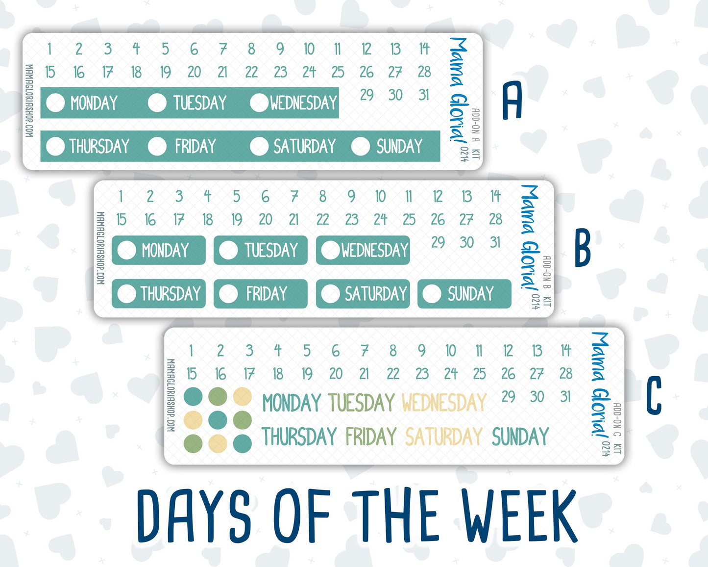 Kit 0214 Add Ons - Rooted In Spring - April- Planner Stickers - Kit