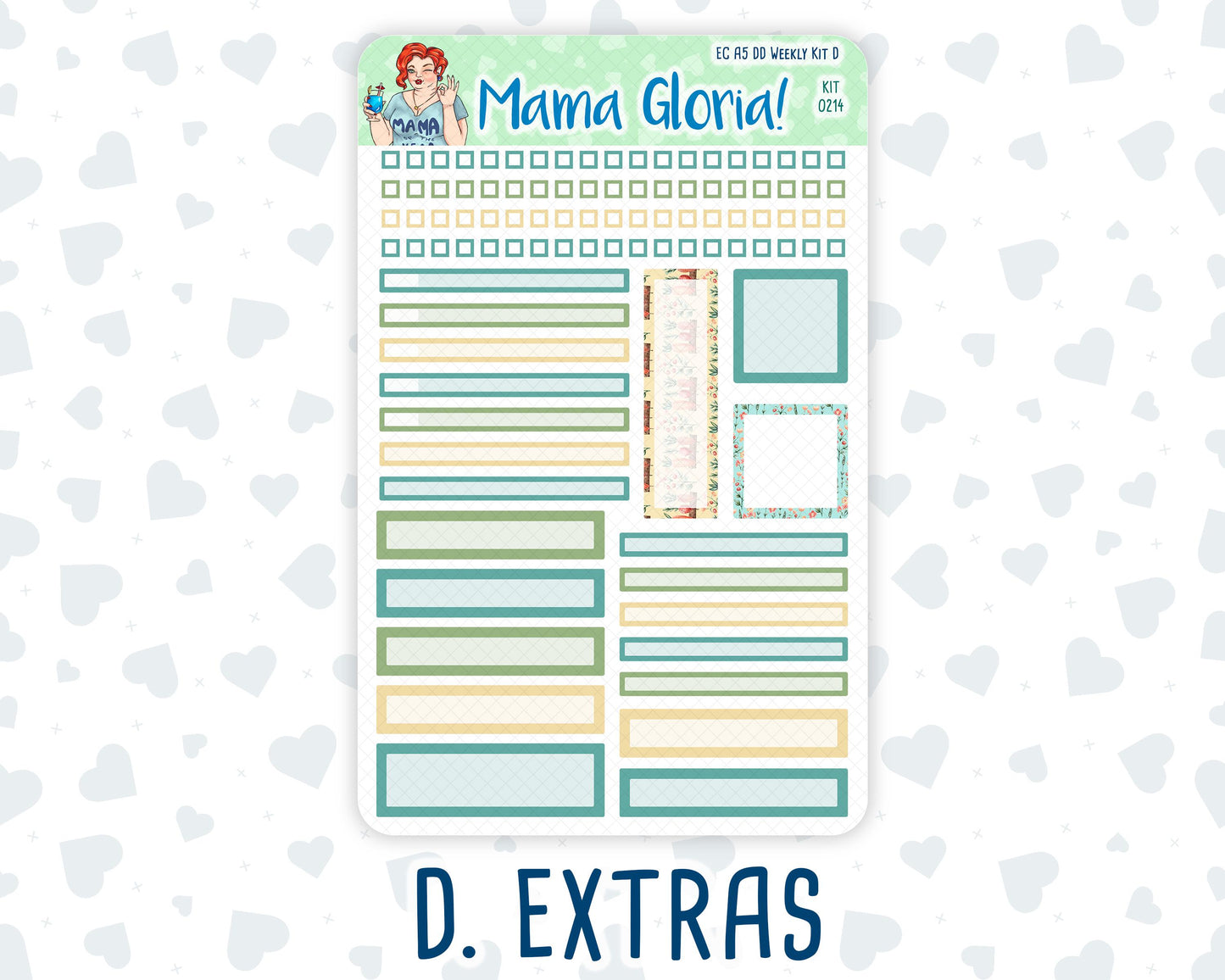 Kit 0214- A5 Daily Duo - Rooted In Spring -April -Planner