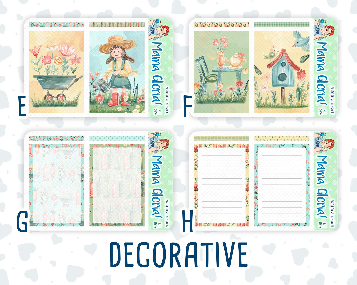 Kit 0214- A5 Daily Duo - Rooted In Spring -April -Planner
