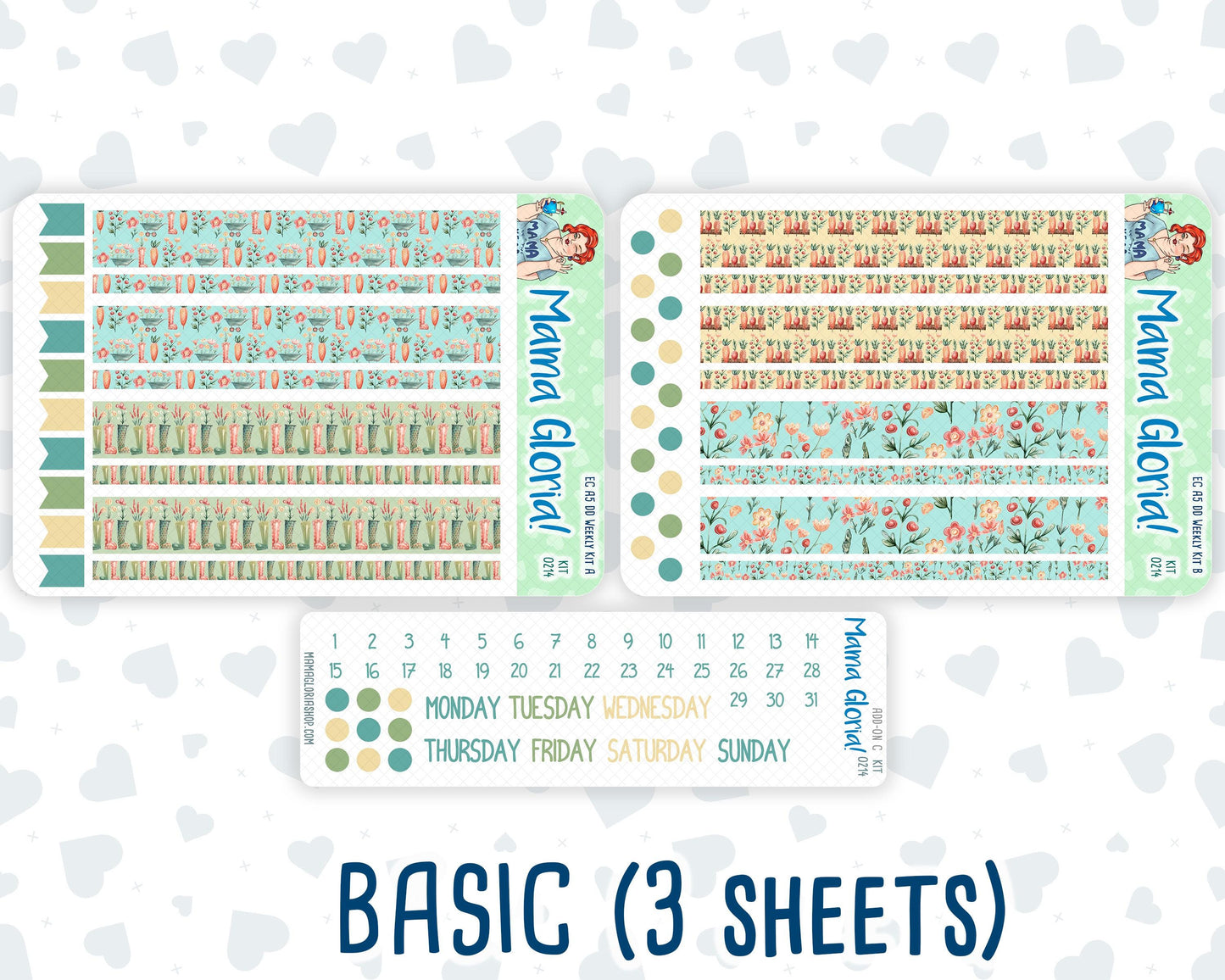 Kit 0214- A5 Daily Duo - Rooted In Spring -April -Planner