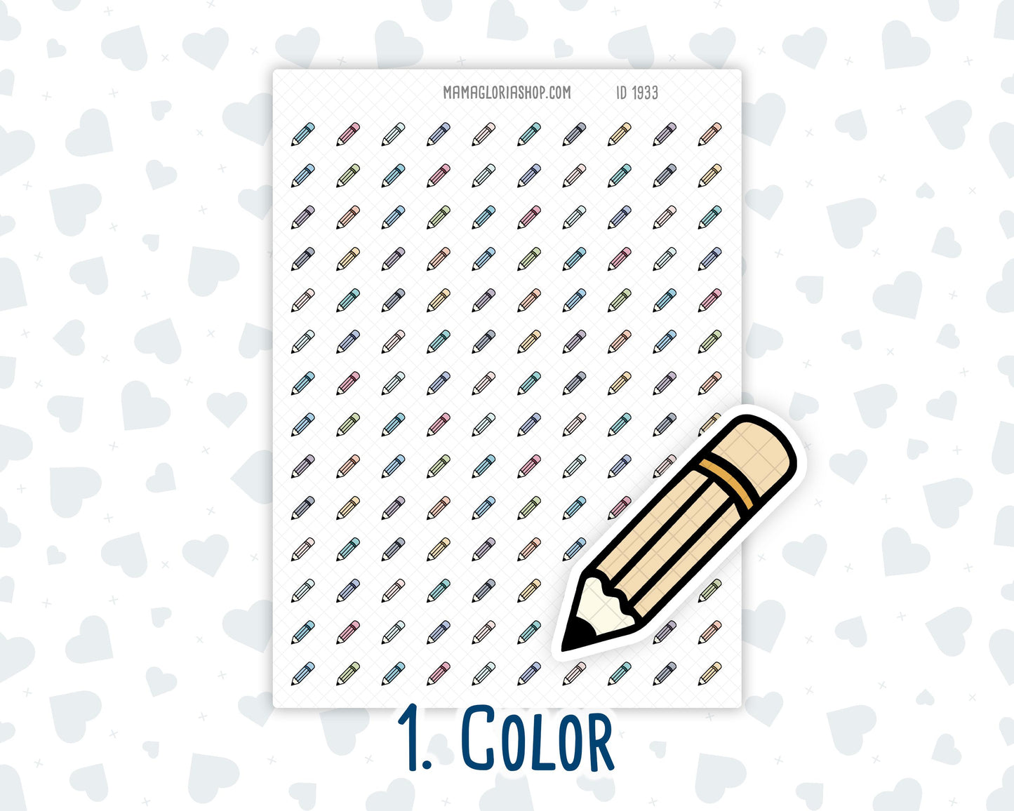 Pencil - Writing Tools - Study - Doodle Icon-Sticker
