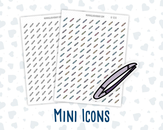 Tweezer - Eyebrow Appt - Doodle Icon-Sticker