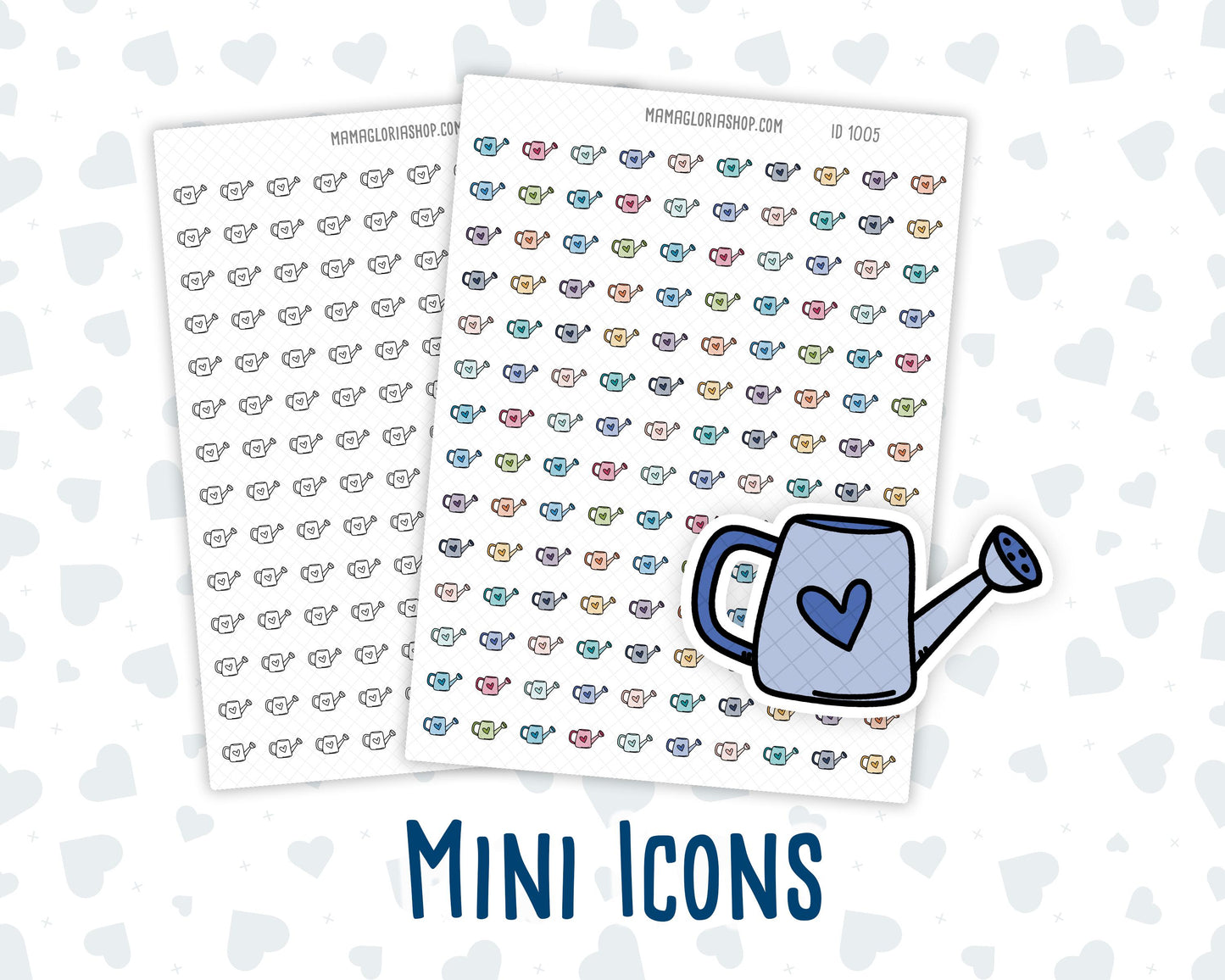 Watering Can - Plant Watering - Garden Care - Doodle Icon-Sticker