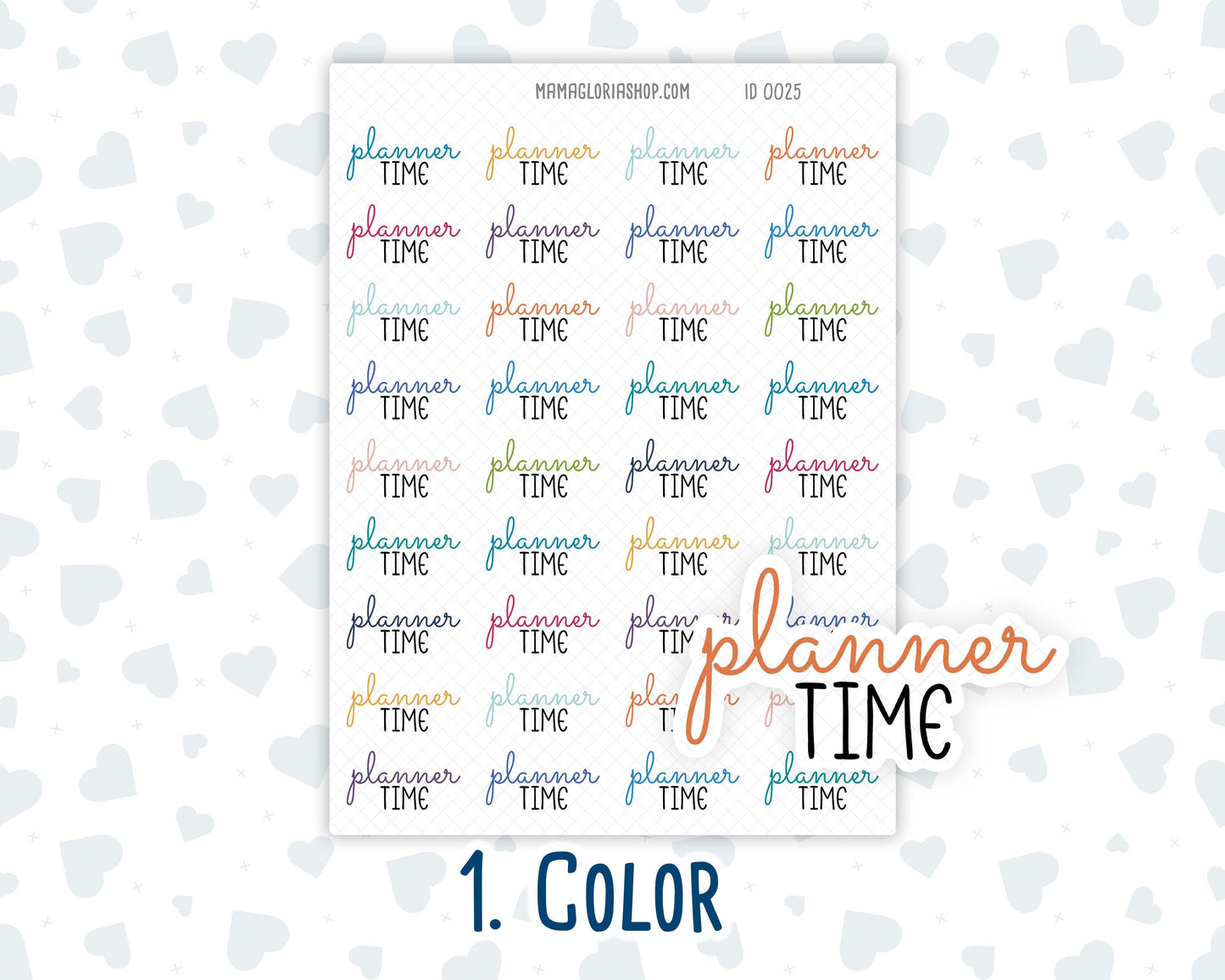 Planner Time - Text Stickers For Planners - Handwritten