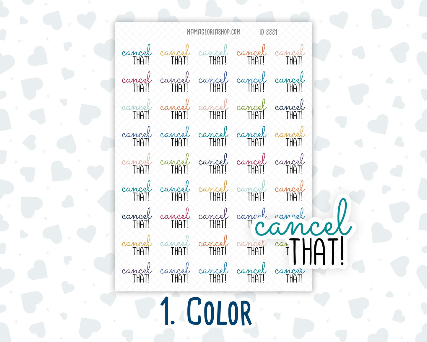 Cancel That - Text Stickers For Planners - Handwritten