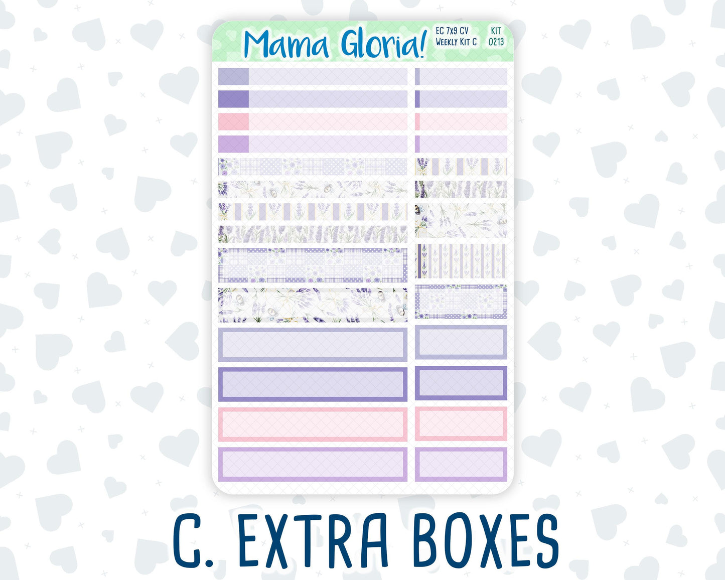 Kit 0213- 7x9 Compact Vertical - Provence- Weekly - April