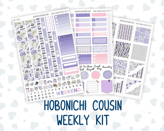 Kit 0213- Hobonichi Cousin – Weekly Kit – 1.3” Wide Columns - Provence - April