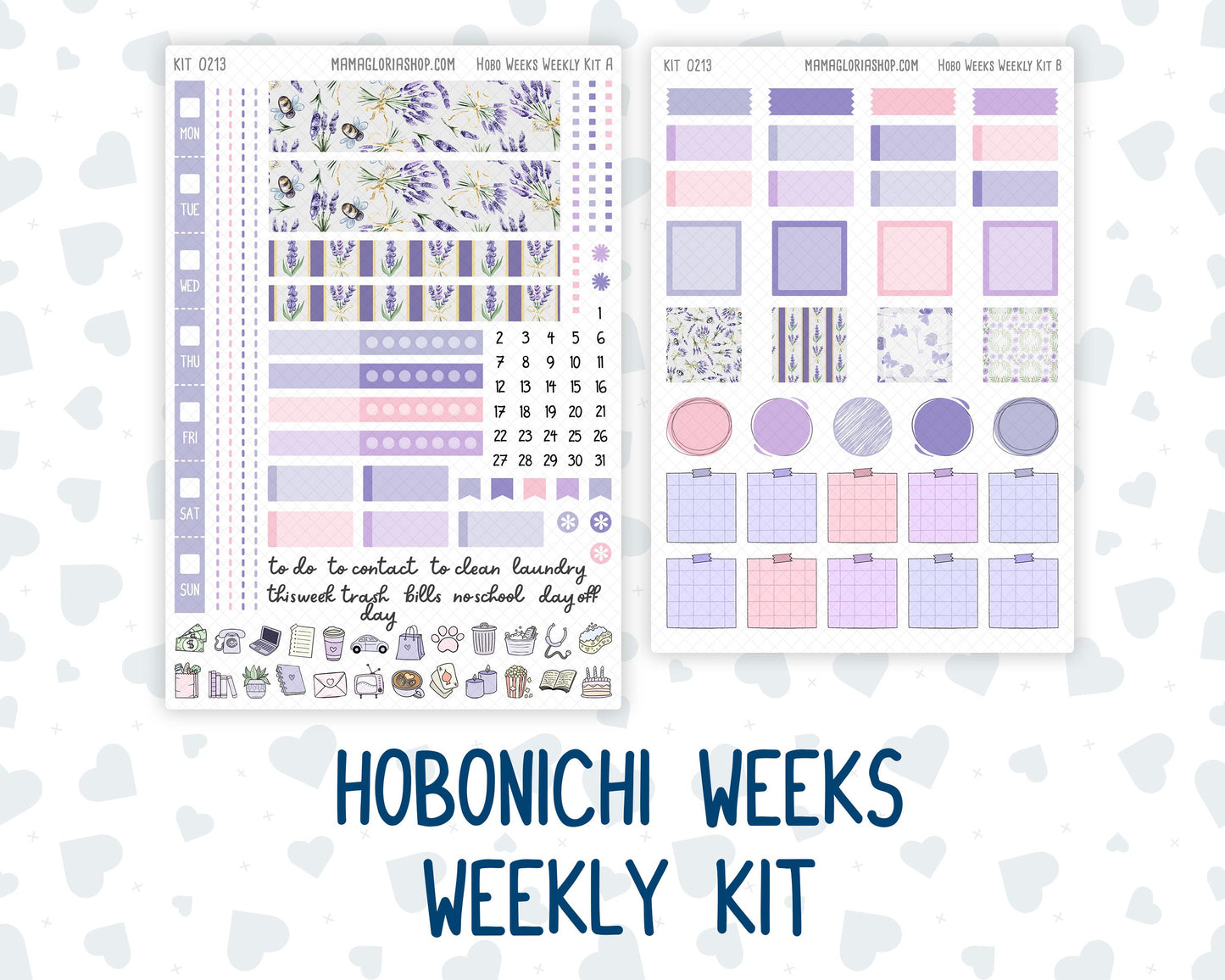 Kit 0213 Hobonichi Weeks – Weekly Kit - Provence - April
