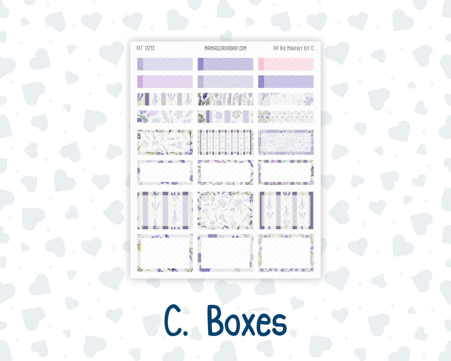 HP - Monthly - Kit 0213- Provence - April- For Big Happy Planner