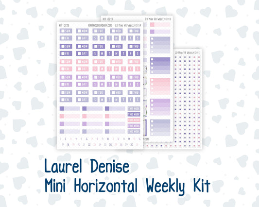 Kit 0213 Laurel Denise Mini Size – Weekly - Horizontal Layout - Provence - April