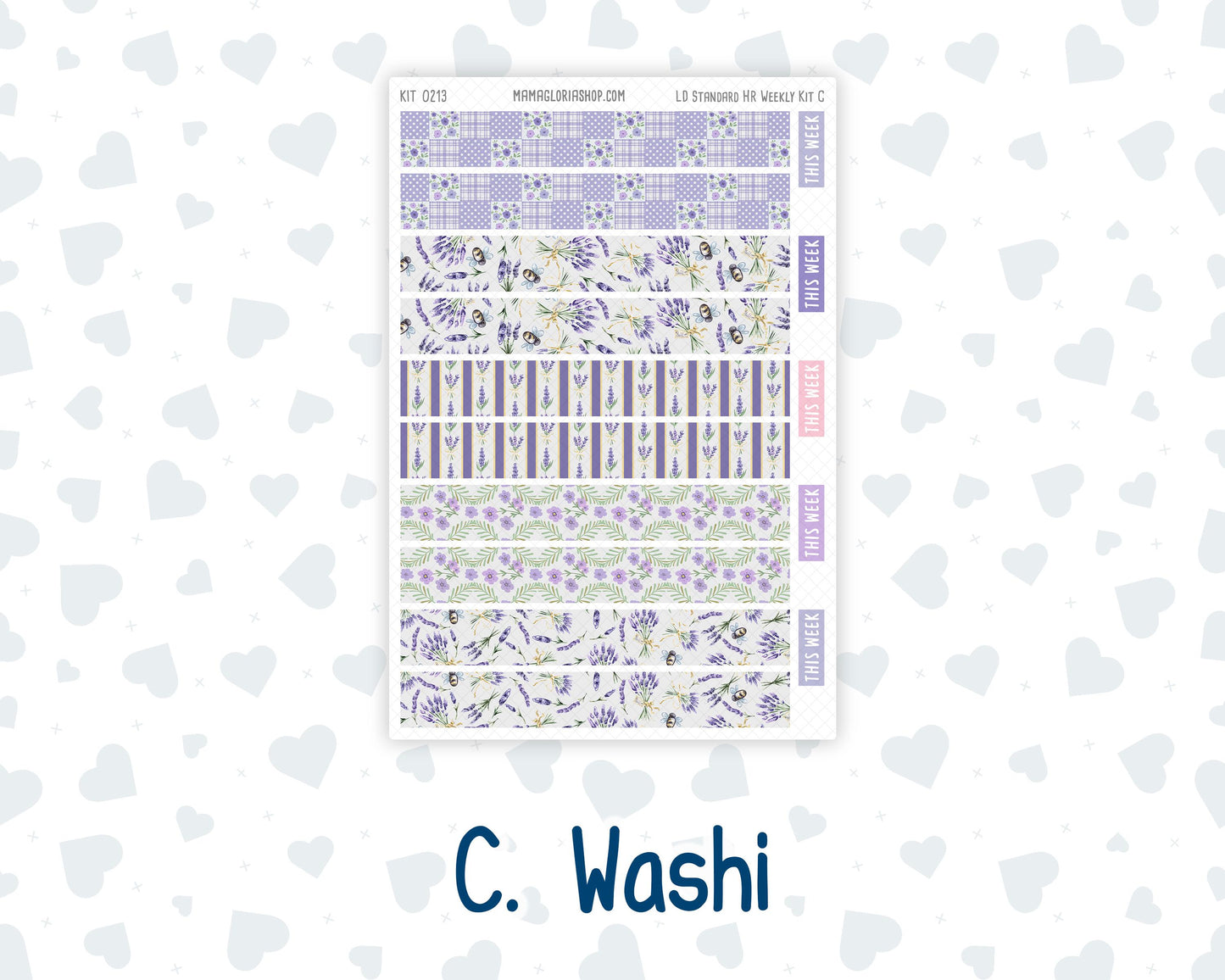 Kit 0213 Laurel Denise Standard Size – Weekly - Horizontal Layout - Provence - April