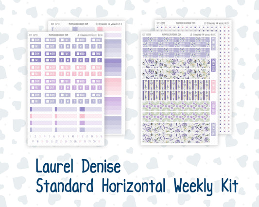 Kit 0213 Laurel Denise Standard Size – Weekly - Horizontal Layout - Provence - April