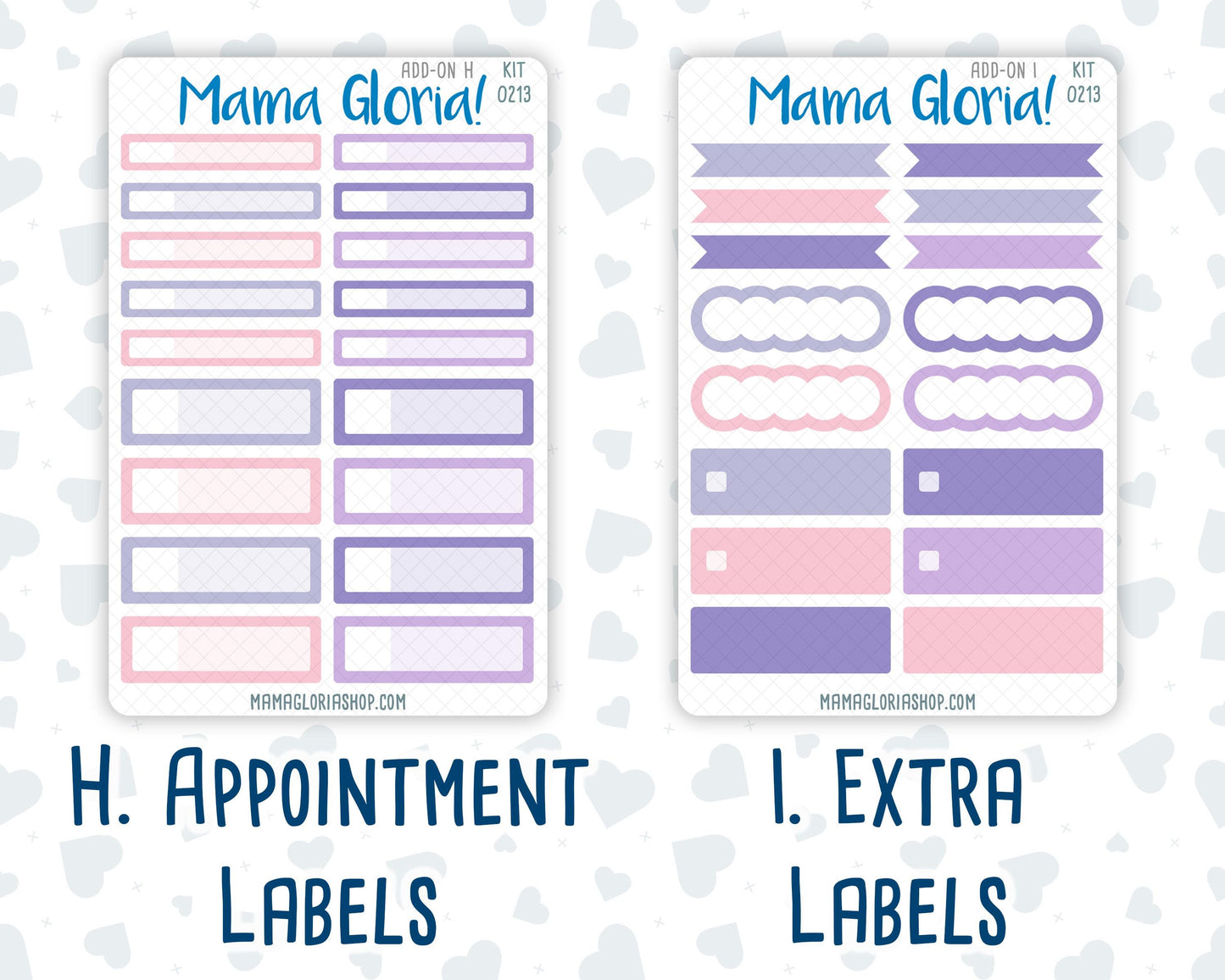 Kit 0213 Add Ons - Provence - April- Planner Stickers - Kit